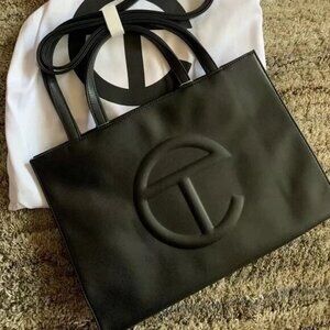 Telfar Medium Black Shopping Bag